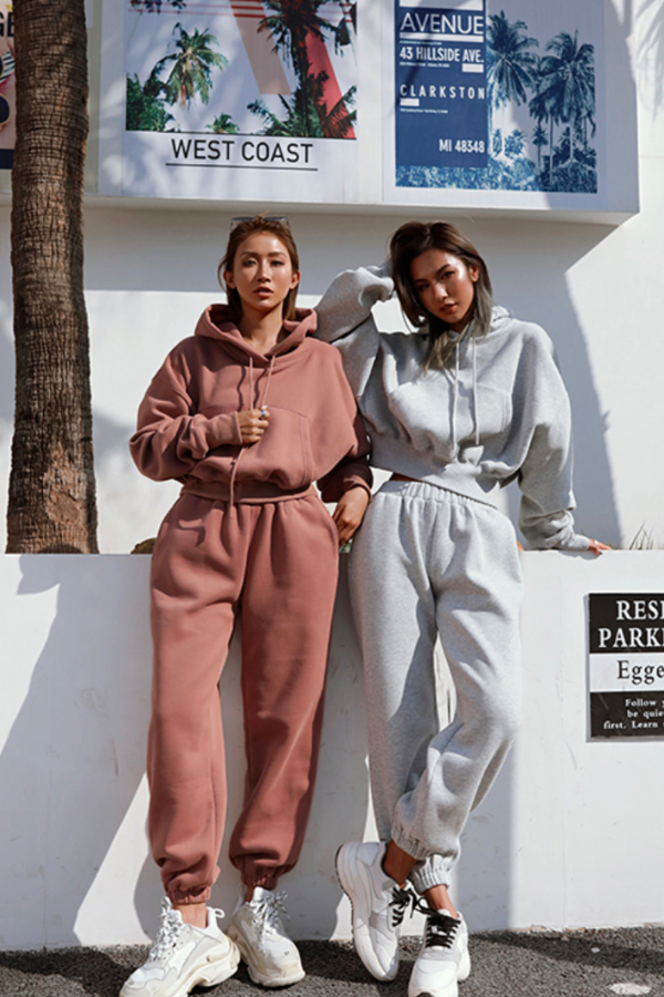 Tuta da allenamento e jogging in cotone dallo stile vintage comodo per donna | Perfetta per tutti i giorni