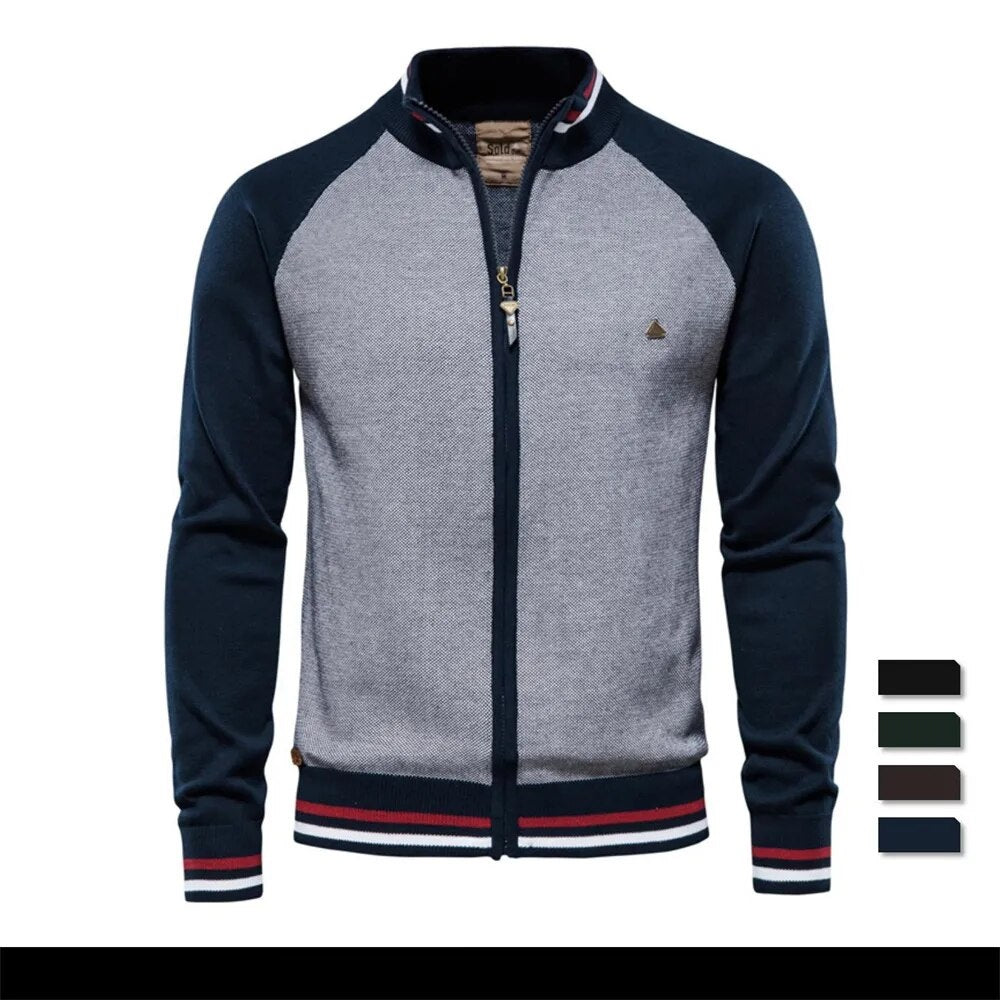 Waylon - Warme und lässige College-Strickjacke