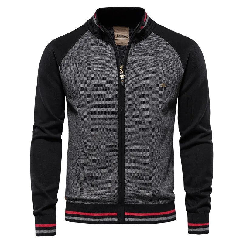 Waylon - Warme und lässige College-Strickjacke