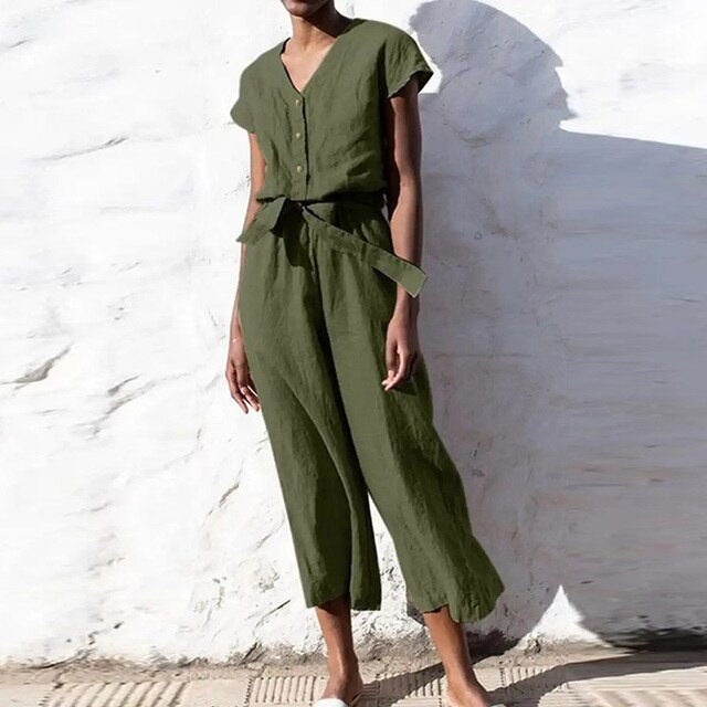 EVA - Vintage einfarbig Frauen Overall