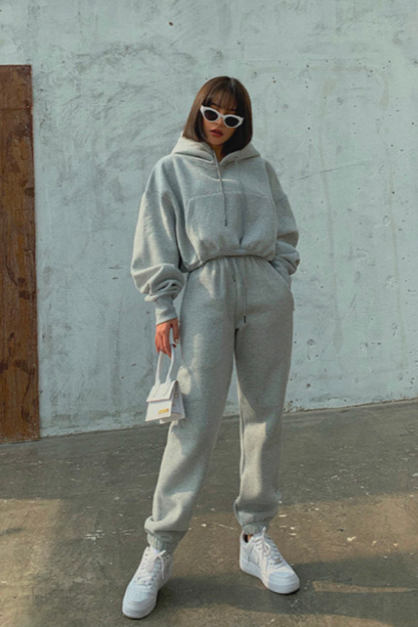 Tuta da allenamento e jogging in cotone dallo stile vintage comodo per donna | Perfetta per tutti i giorni