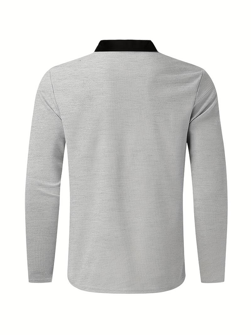 Zweiteiliges Herren Outfit Set – Modisches Freizeit- & Trainingsanzug Set mit Stehkragen
