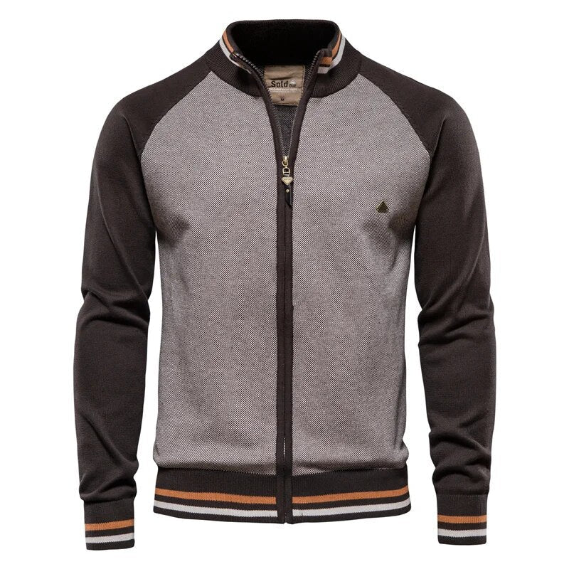 Waylon - Warme und lässige College-Strickjacke