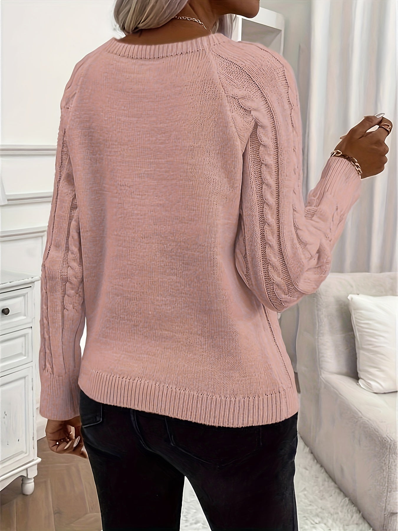 Maryellen - Kabelstrickpullover Damen