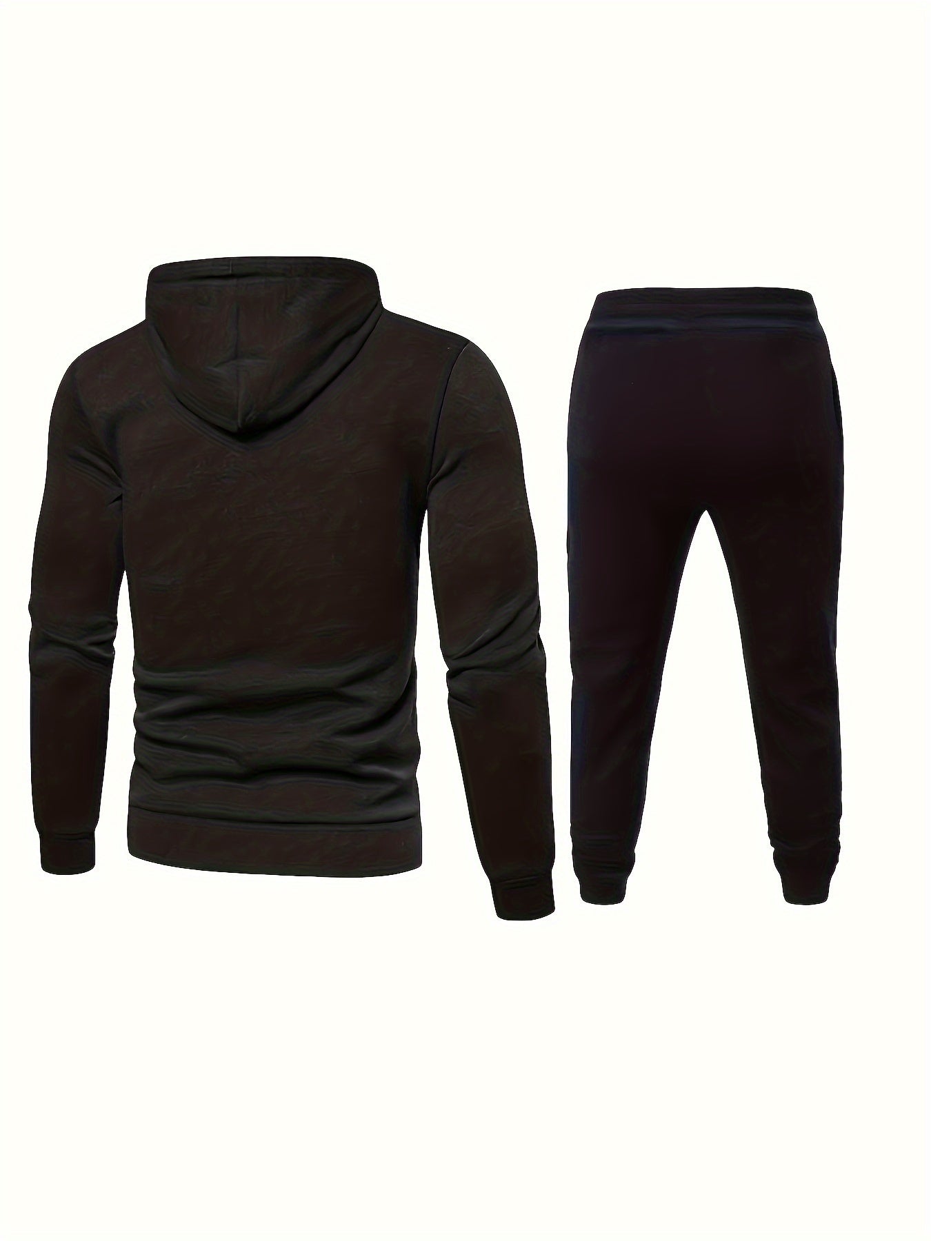 Lässiger Fleece Sweatshirt Trainingsanzug Mit Kapuzen Langärmeliger Und Kordelzug Hose Für Herren | Perfekt für Freizeitaktivitäten