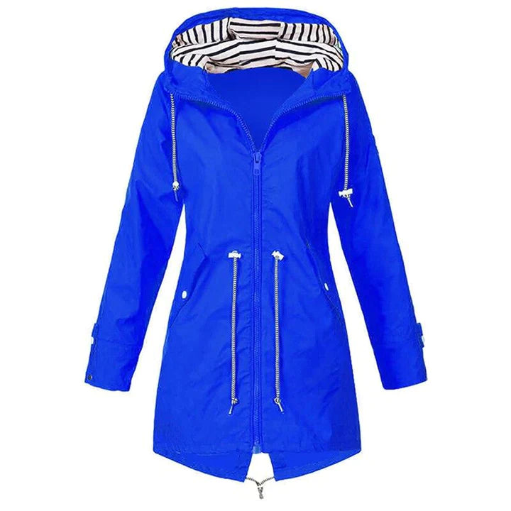 Klassische Stilvolle Wasserdichte Outdoor Regenjacke mit Kapuze für Damen | Klassischer Stil & Ideal für Outdoor-Aktivitäten