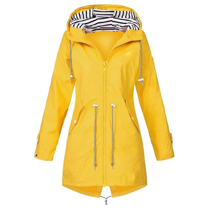 Klassische Stilvolle Wasserdichte Outdoor Regenjacke mit Kapuze für Damen | Klassischer Stil & Ideal für Outdoor-Aktivitäten