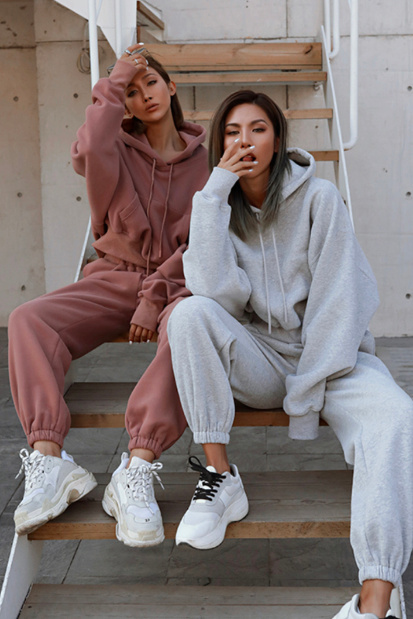 Tuta da allenamento e jogging in cotone dallo stile vintage comodo per donna | Perfetta per tutti i giorni