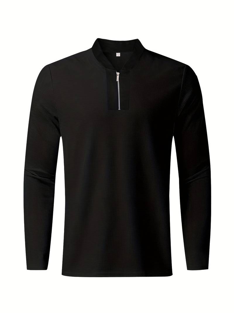 Zweiteiliges Herren Outfit Set – Modisches Freizeit- & Trainingsanzug Set mit Stehkragen