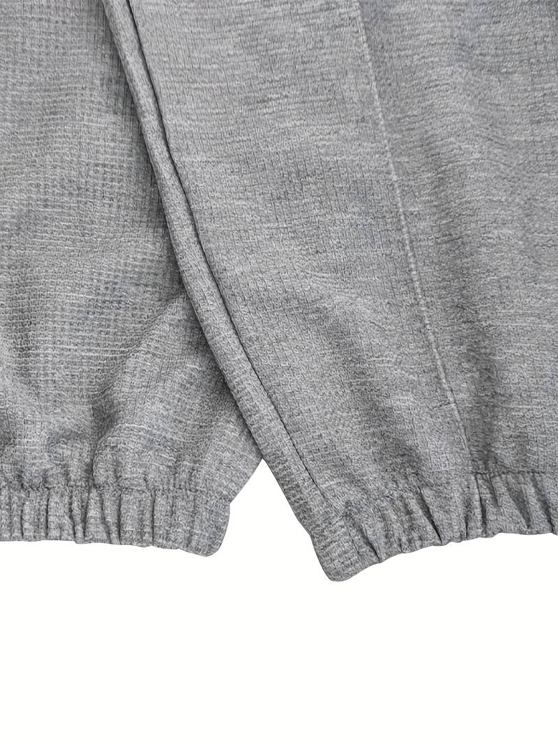 Zweiteiliges Herren Outfit Set – Modisches Freizeit- & Trainingsanzug Set mit Stehkragen