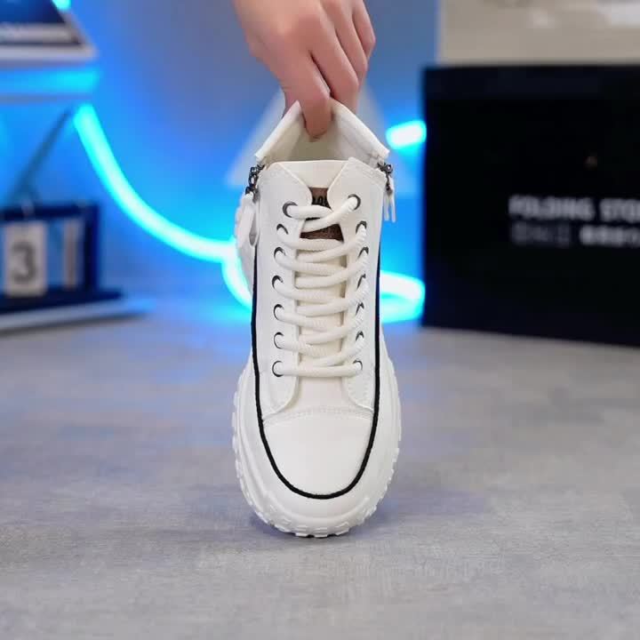 Lässige High-Top Plateau-Sneaker für Damen | Perfekt für Casual Days