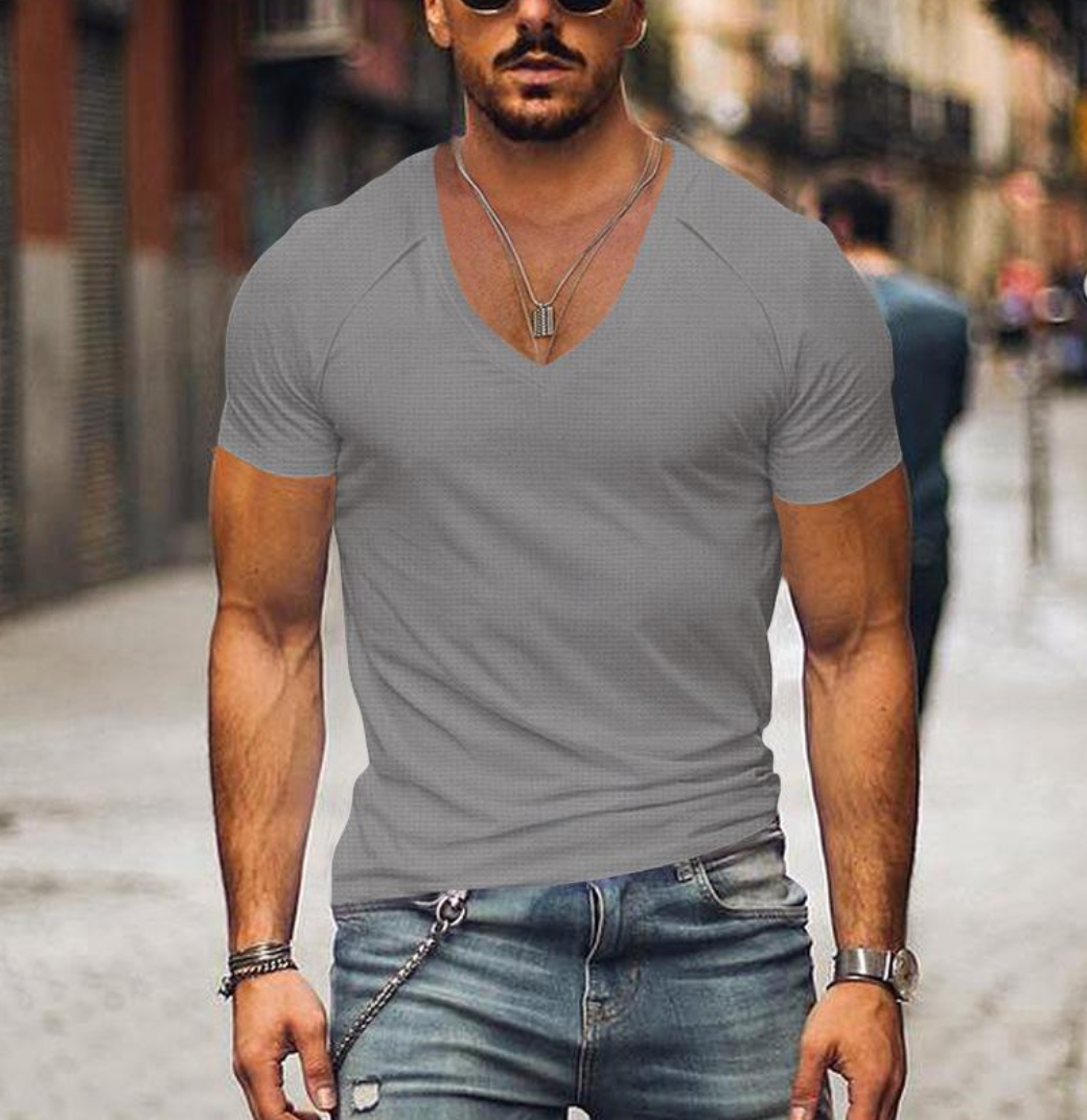 JOHNNI | Herren T-Shirt mit V-Ausschnitt