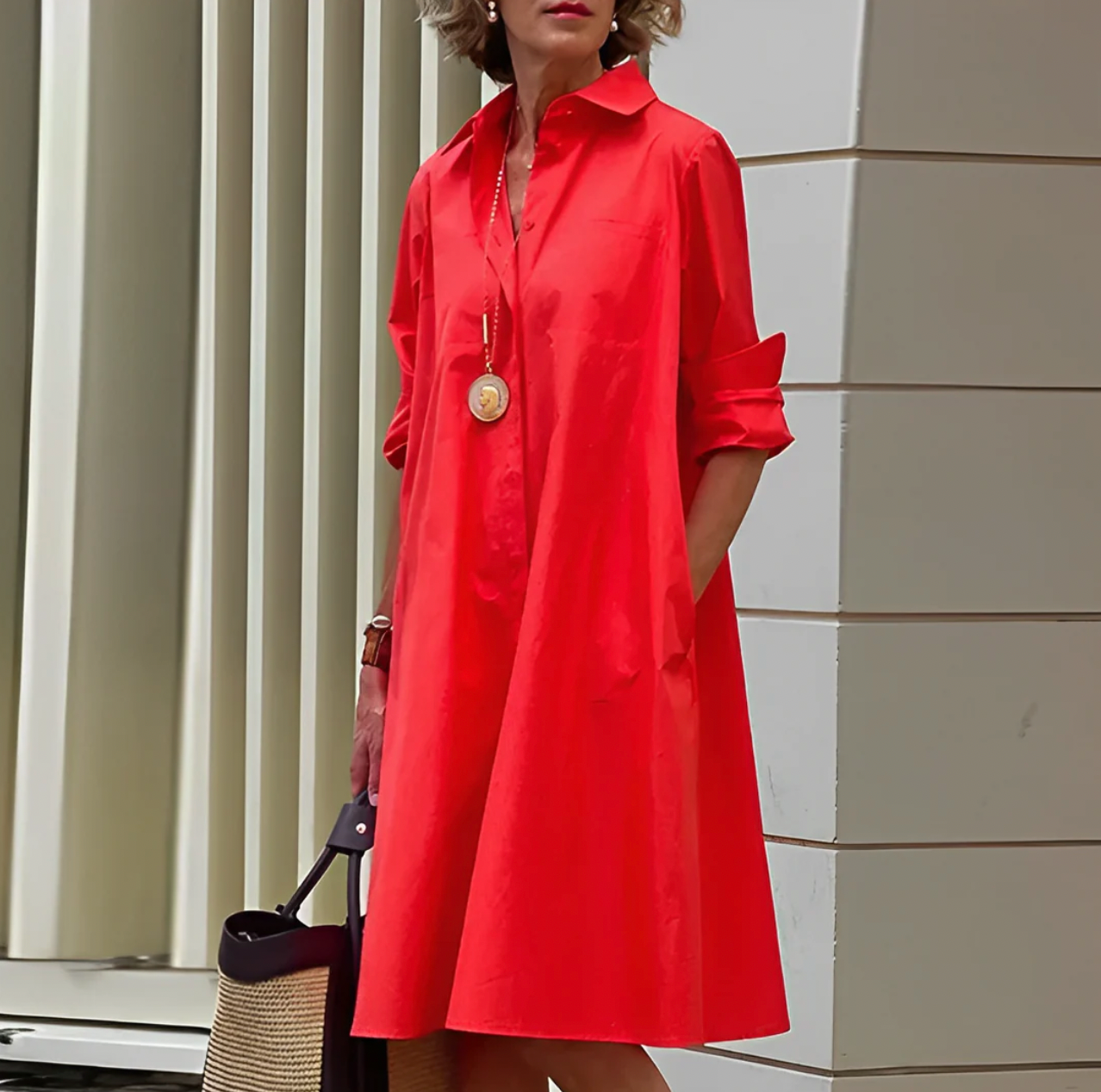 GINA | Super stylisches Polo Kleid für den Frühling