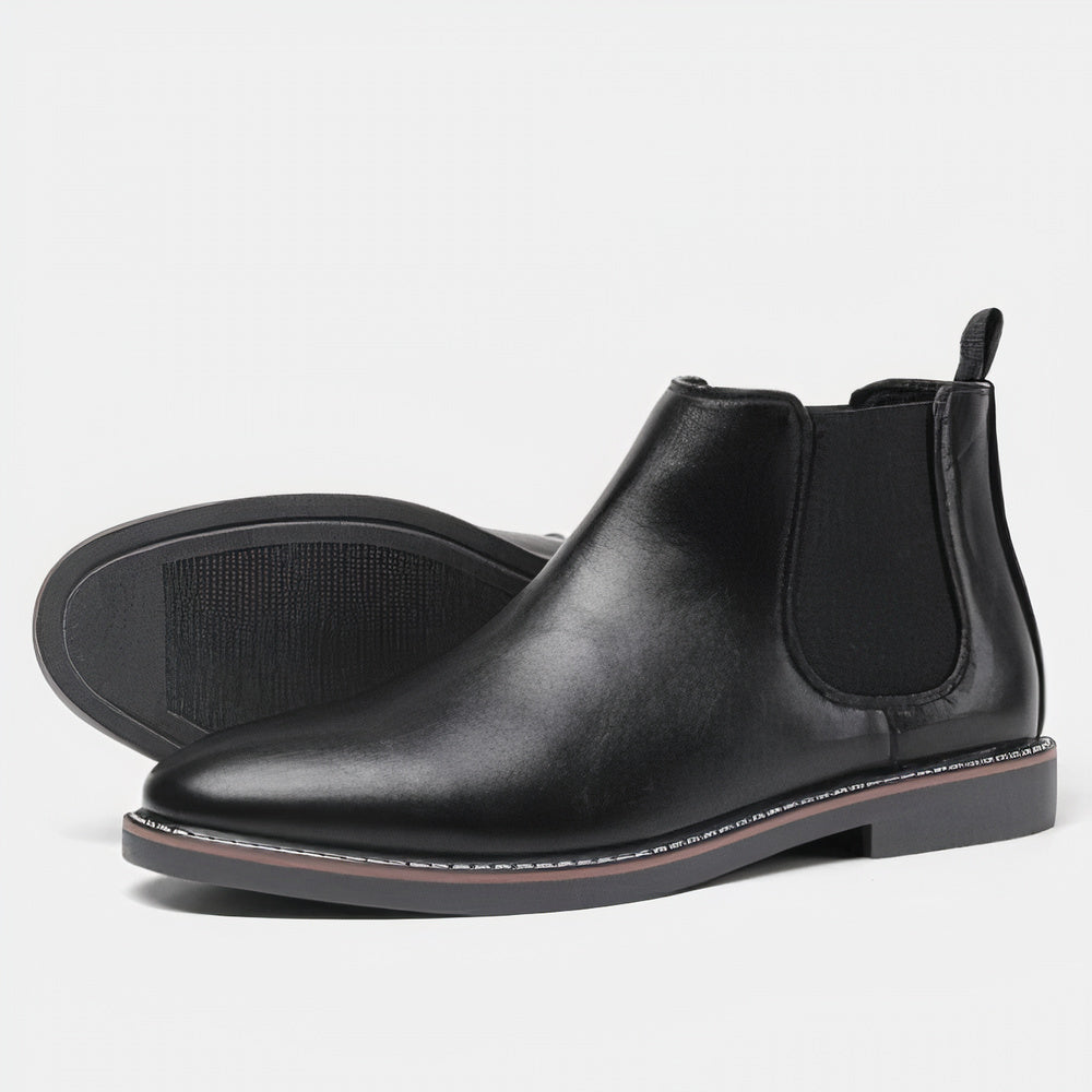 Herren Chelsea Boots im klassischen Look – Rutschfeste Winterstiefeletten mit elastischem Einstieg