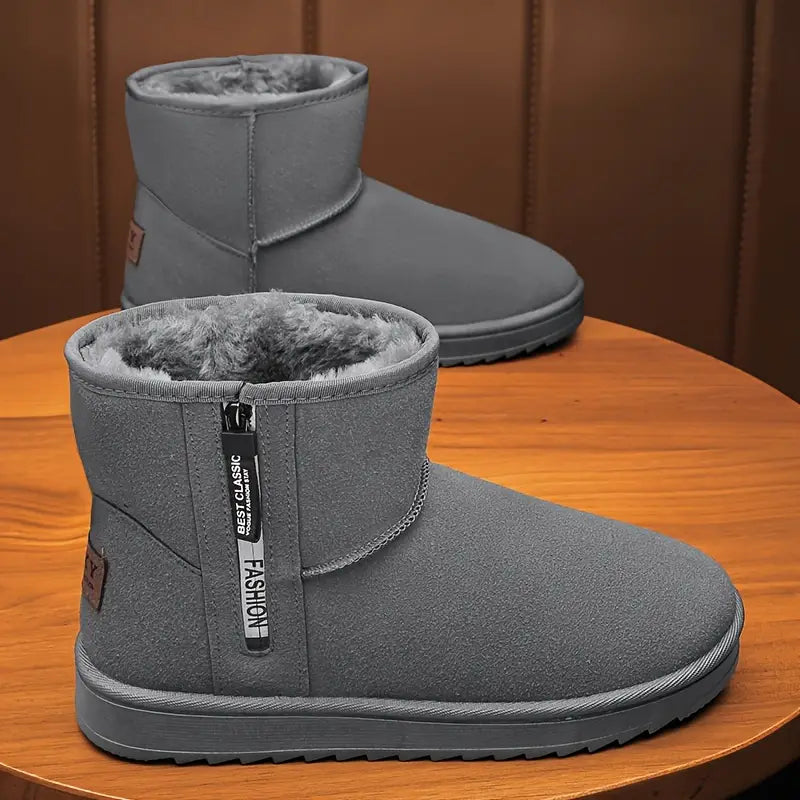 Kuschelige, mit Fleece gefütterte Schlupf-Schneestiefel - Stylish & War