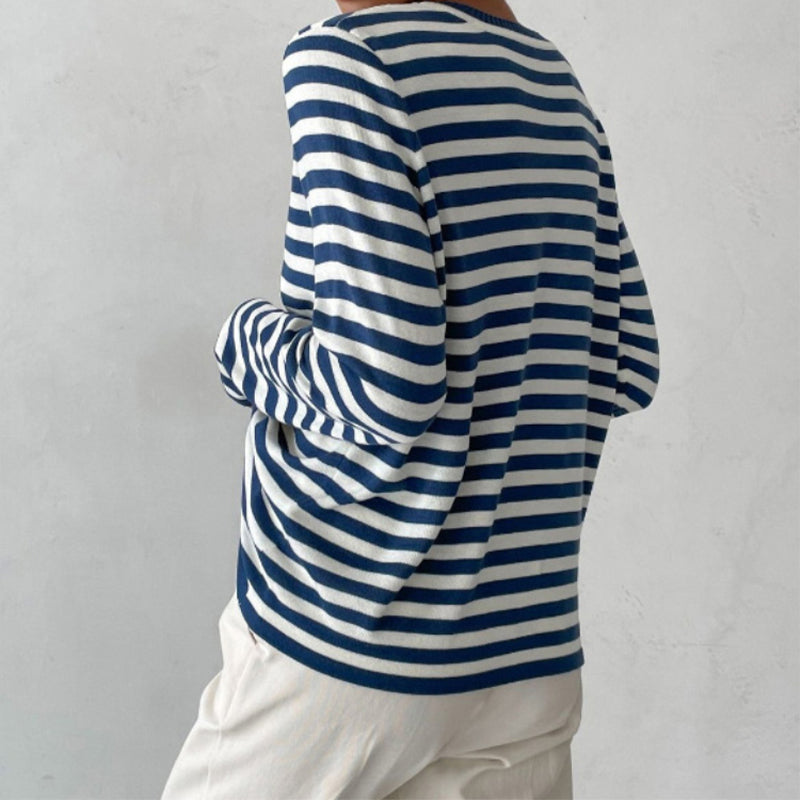 NachSommer's Gestreiftes Langarmshirt