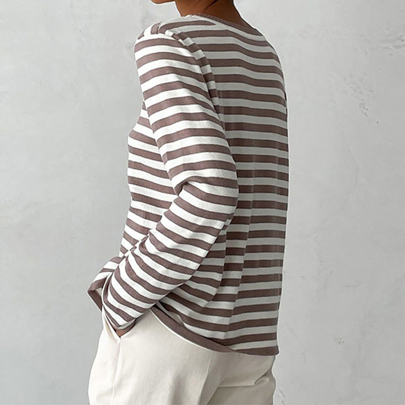 NachSommer's Gestreiftes Langarmshirt