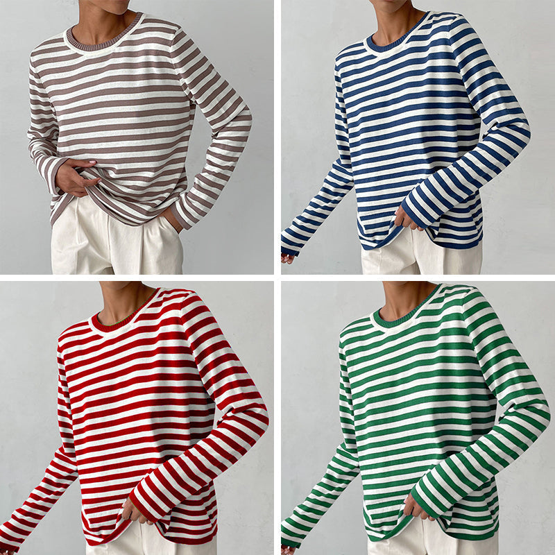 NachSommer's Gestreiftes Langarmshirt