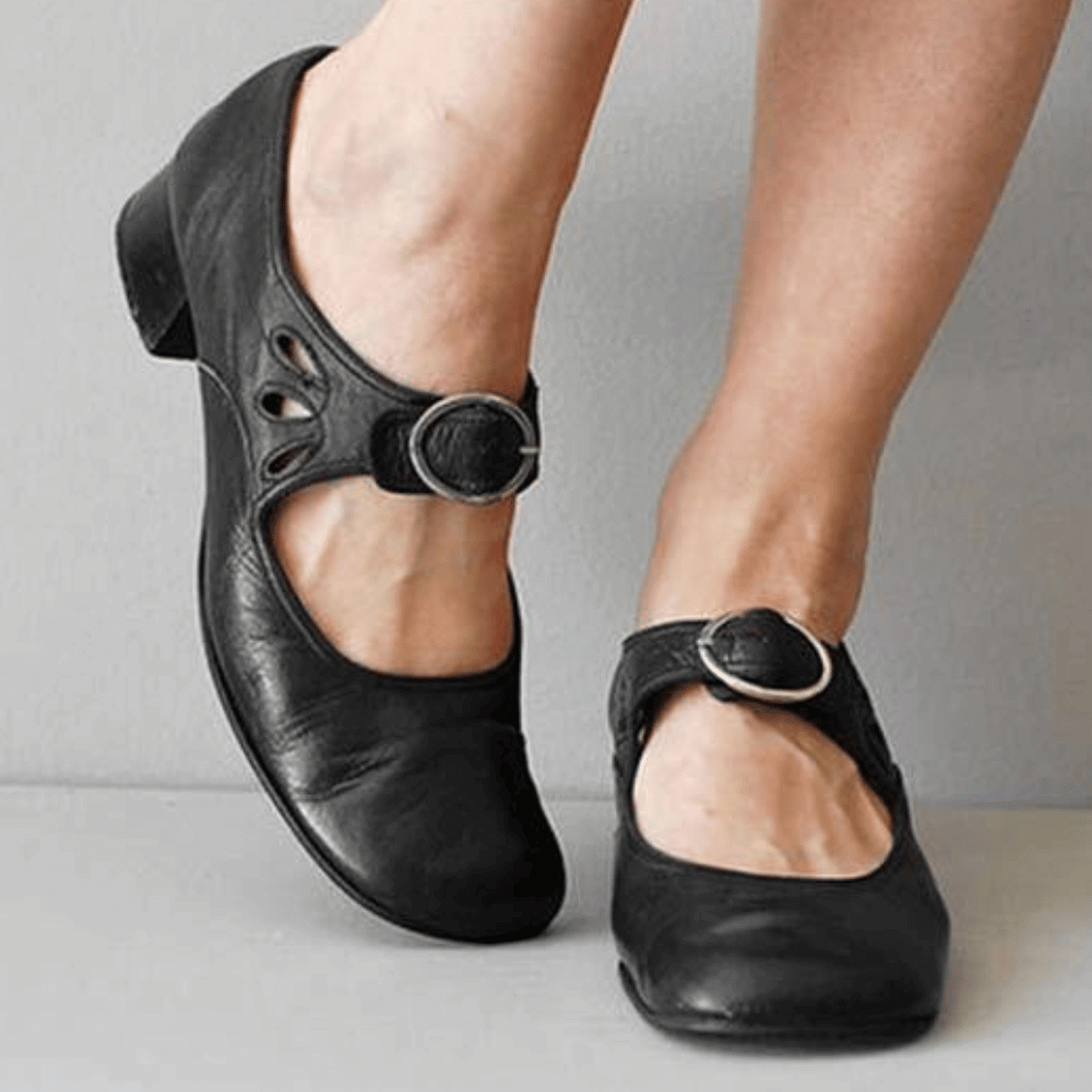 Bequeme Damen Mary Jane Schuhe – Retro Flats mit Riemchen & Schnalle für Alltag, Vintage-Outfits & Spaziergänge