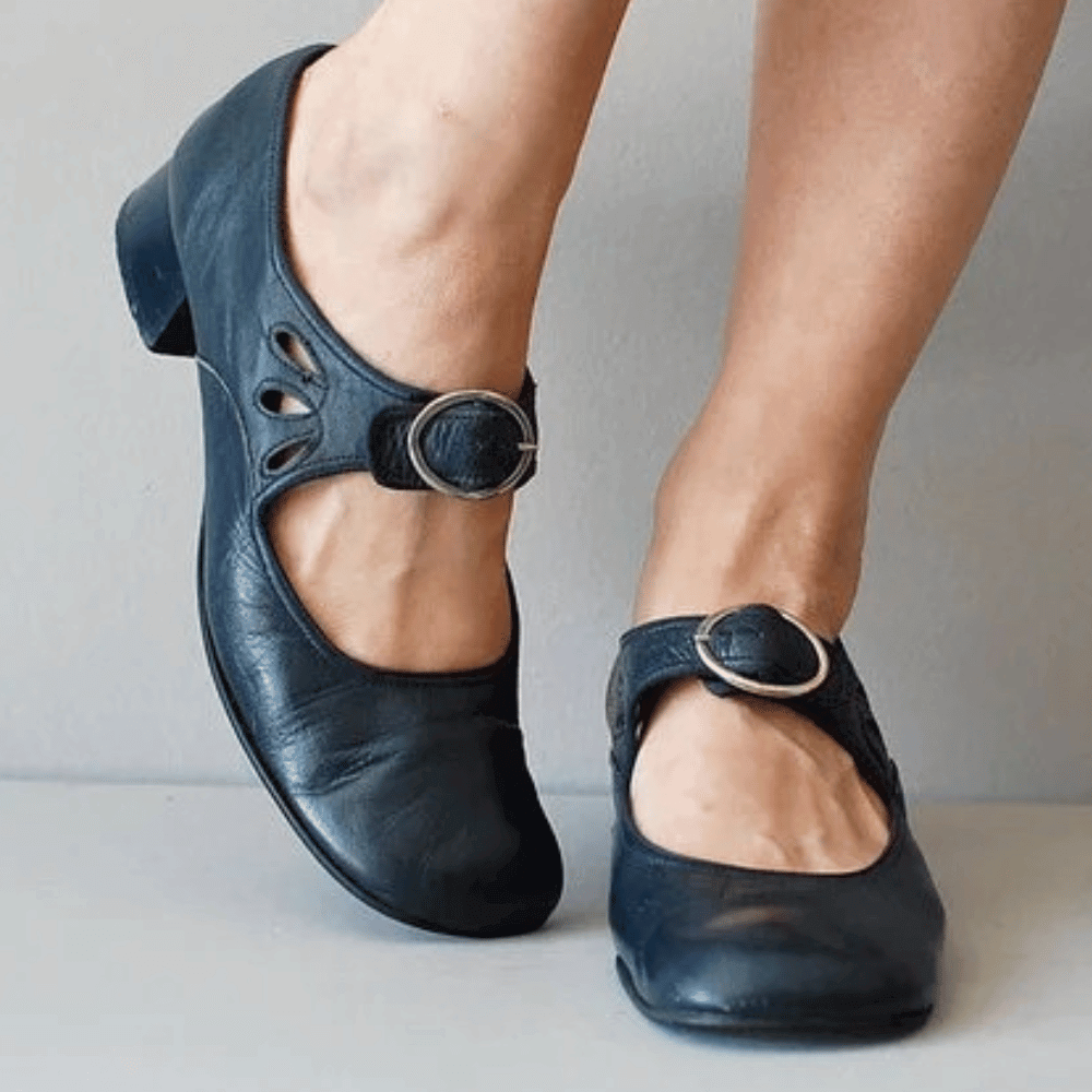 Bequeme Damen Mary Jane Schuhe – Retro Flats mit Riemchen & Schnalle für Alltag, Vintage-Outfits & Spaziergänge