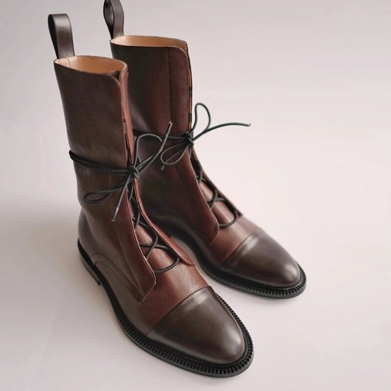 Stivaletti classici eleganti in finta pelle liscia per donna | Perfetti per tutti i giorni