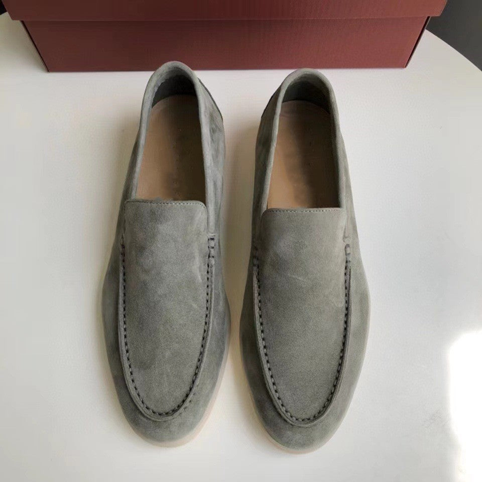 Elegante Herren Loafer aus Wildleder – Bequeme Slip-On Freizeitschuhe mit rutschfester Sohle