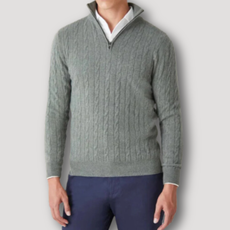 Shad - Italienischer Pullover mit Reißverschluss für Männer