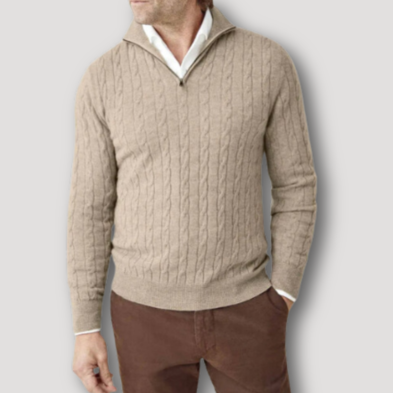 Shad - Italienischer Pullover mit Reißverschluss für Männer