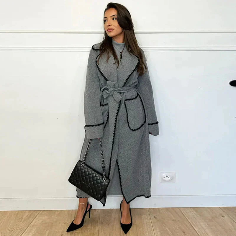 Eleganter & Kuscheliger Damenmantel – Stilvoll & Warm für Herbst & Winter