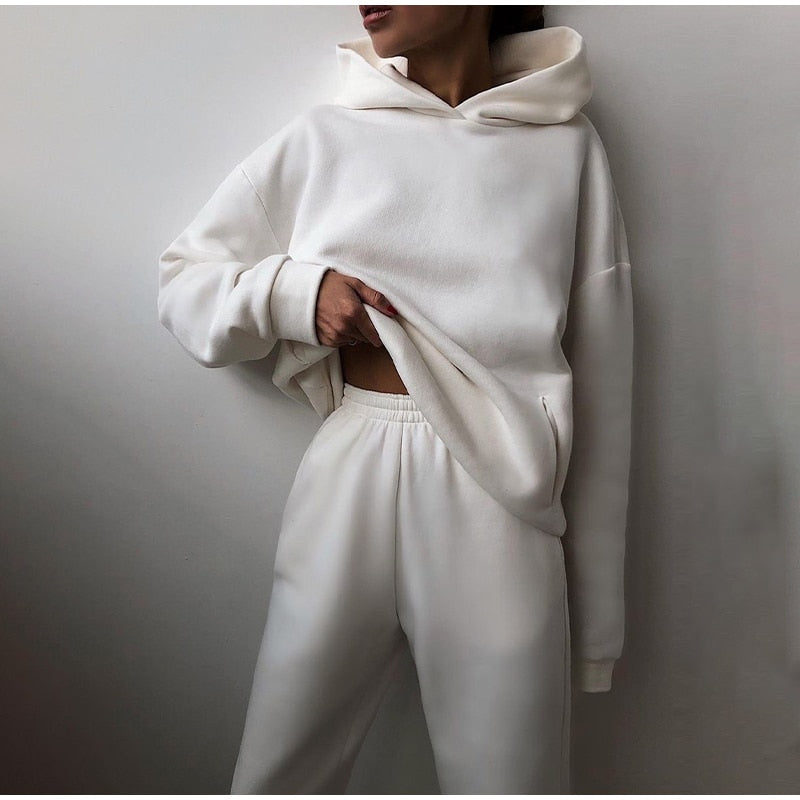 Damen Oversize‑Hoodie & Jogger‑Set mit komfortabler Passform