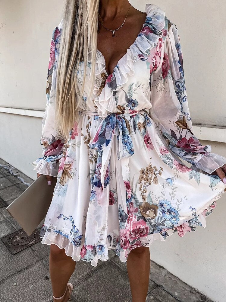 Kleid mit Blumendruck