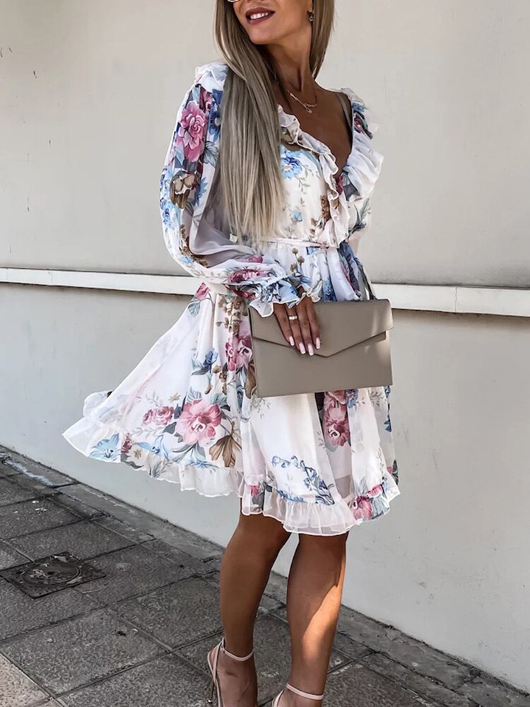 Kleid mit Blumendruck