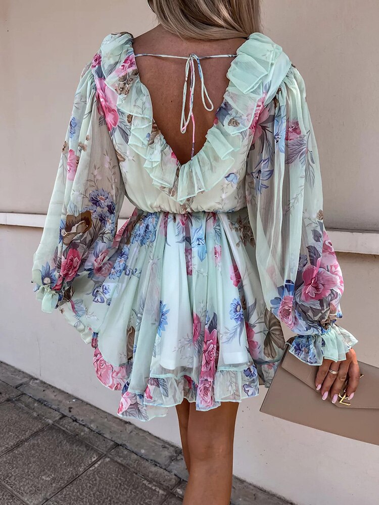 Kleid mit Blumendruck