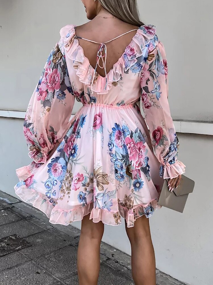 Kleid mit Blumendruck