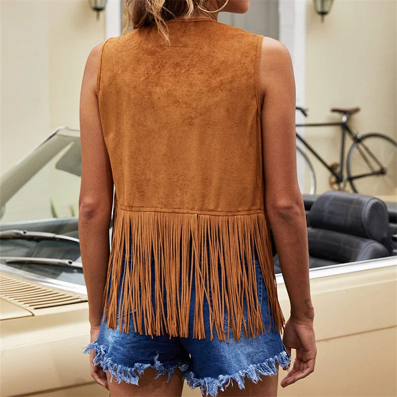 Ellie - vintage quasten chic weste