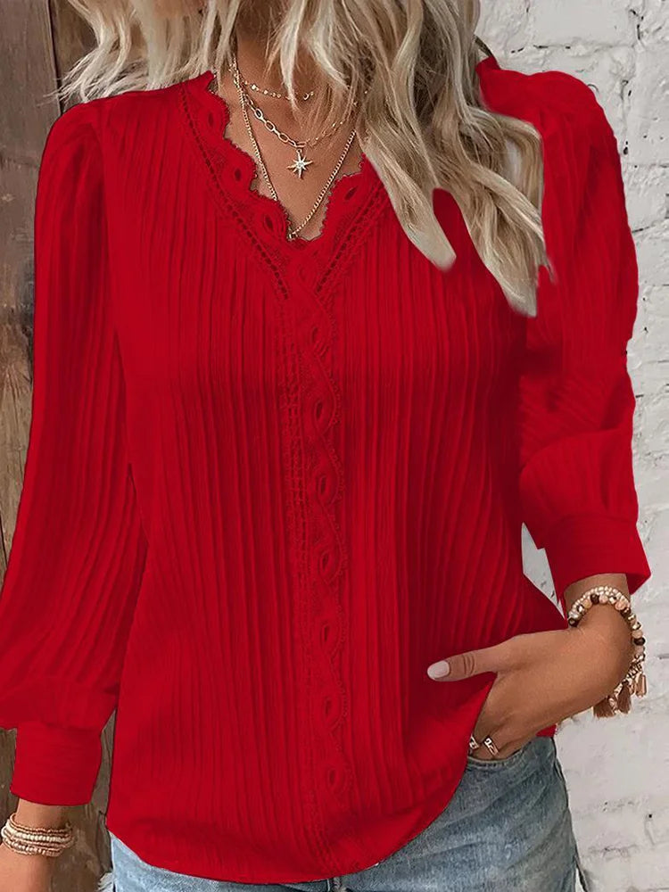 Selah | Elegante und warme Damenbluse für einen stilvollen Look