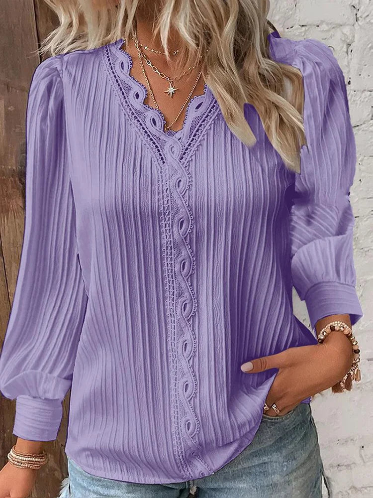 Selah | Elegante und warme Damenbluse für einen stilvollen Look