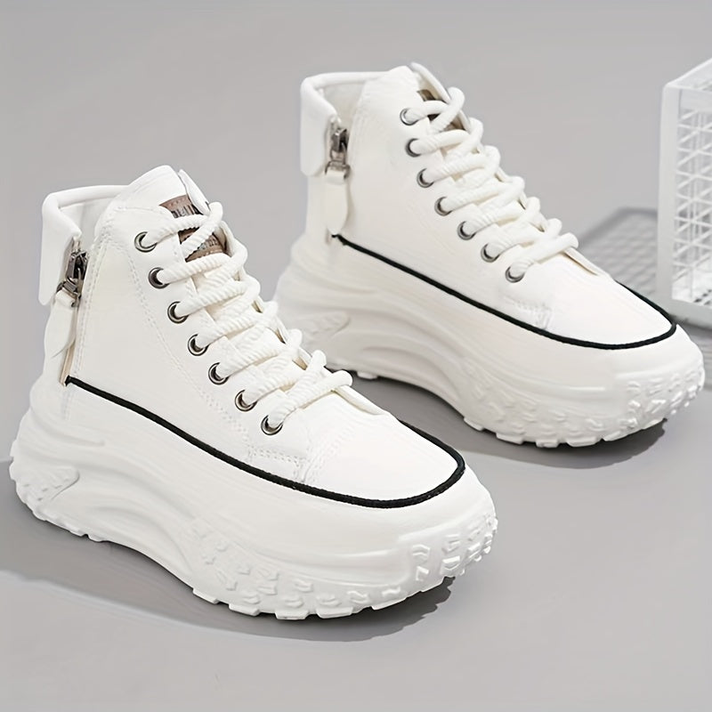 Lässige High-Top Plateau-Sneaker für Damen | Perfekt für Casual Days