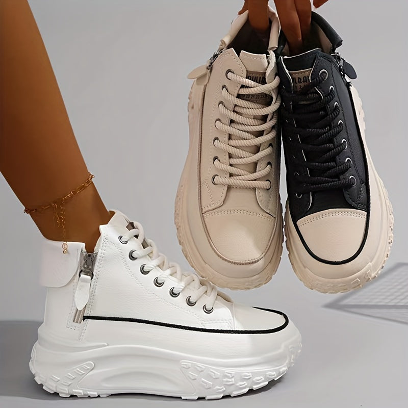 Lässige High-Top Plateau-Sneaker für Damen | Perfekt für Casual Days