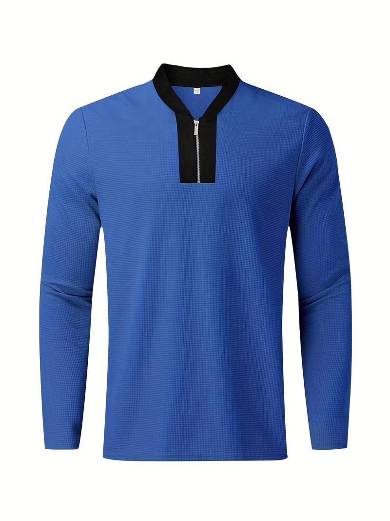 Zweiteiliges Herren Outfit Set – Modisches Freizeit- & Trainingsanzug Set mit Stehkragen
