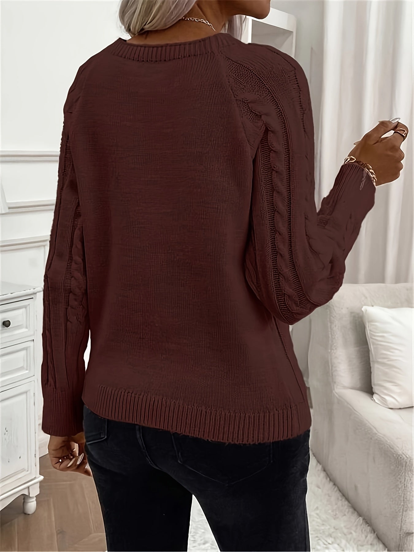 Maryellen - Kabelstrickpullover Damen