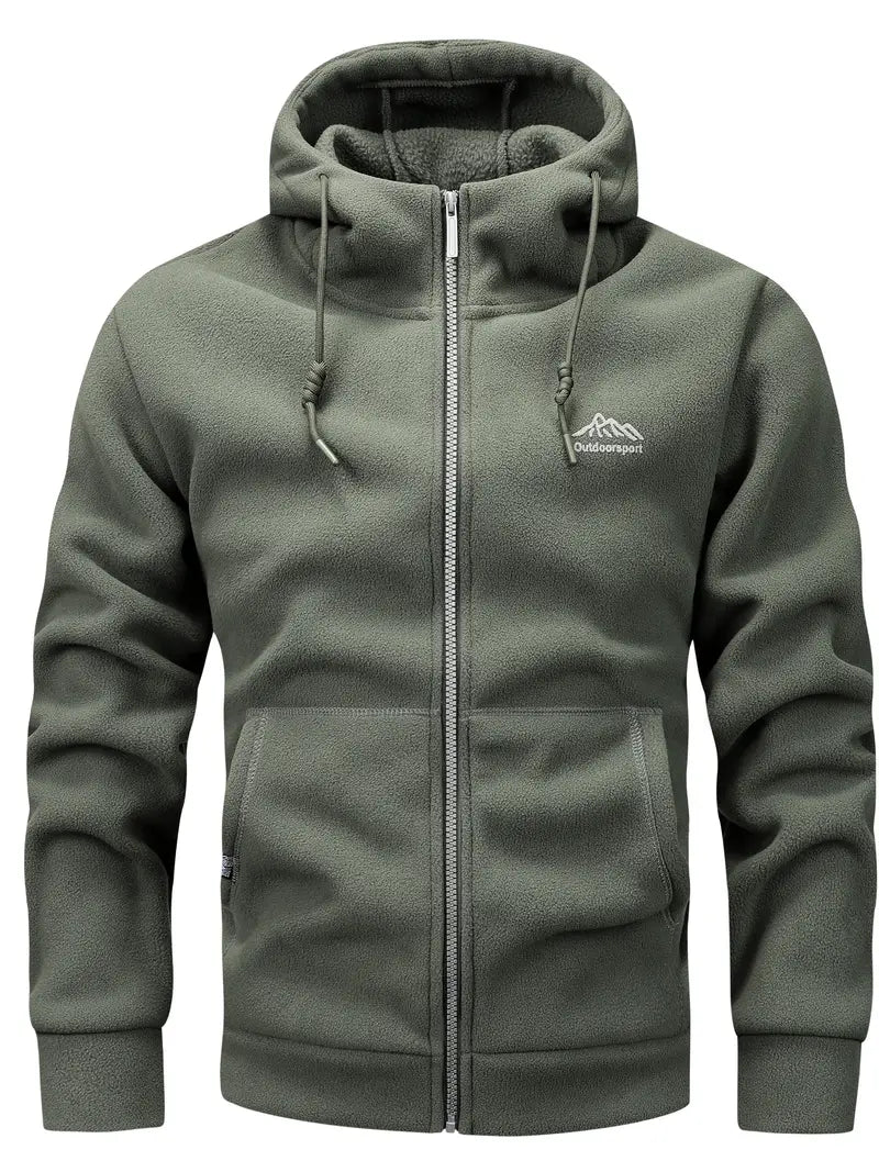 Merlin - Warme Fleece-Jacke mit Kapuze für Männer