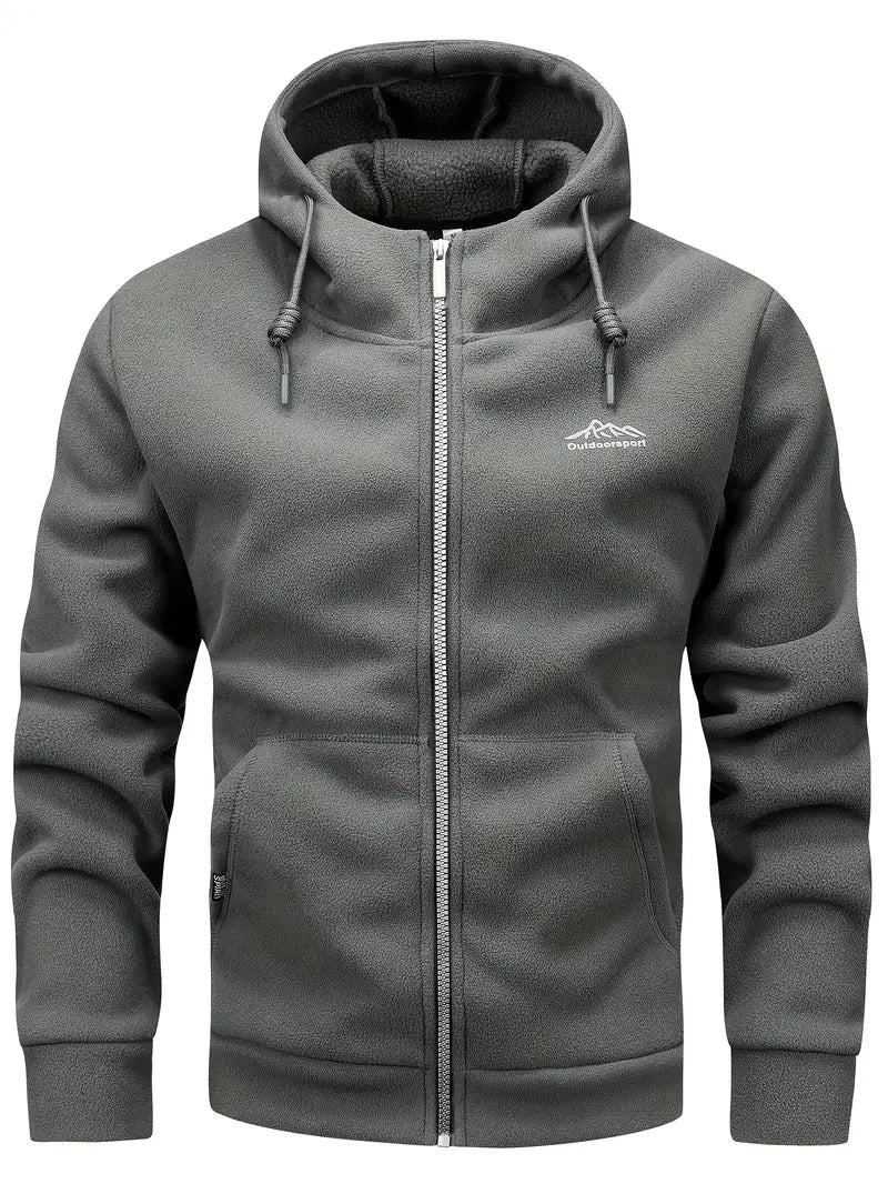 Merlin - Warme Fleece-Jacke mit Kapuze für Männer