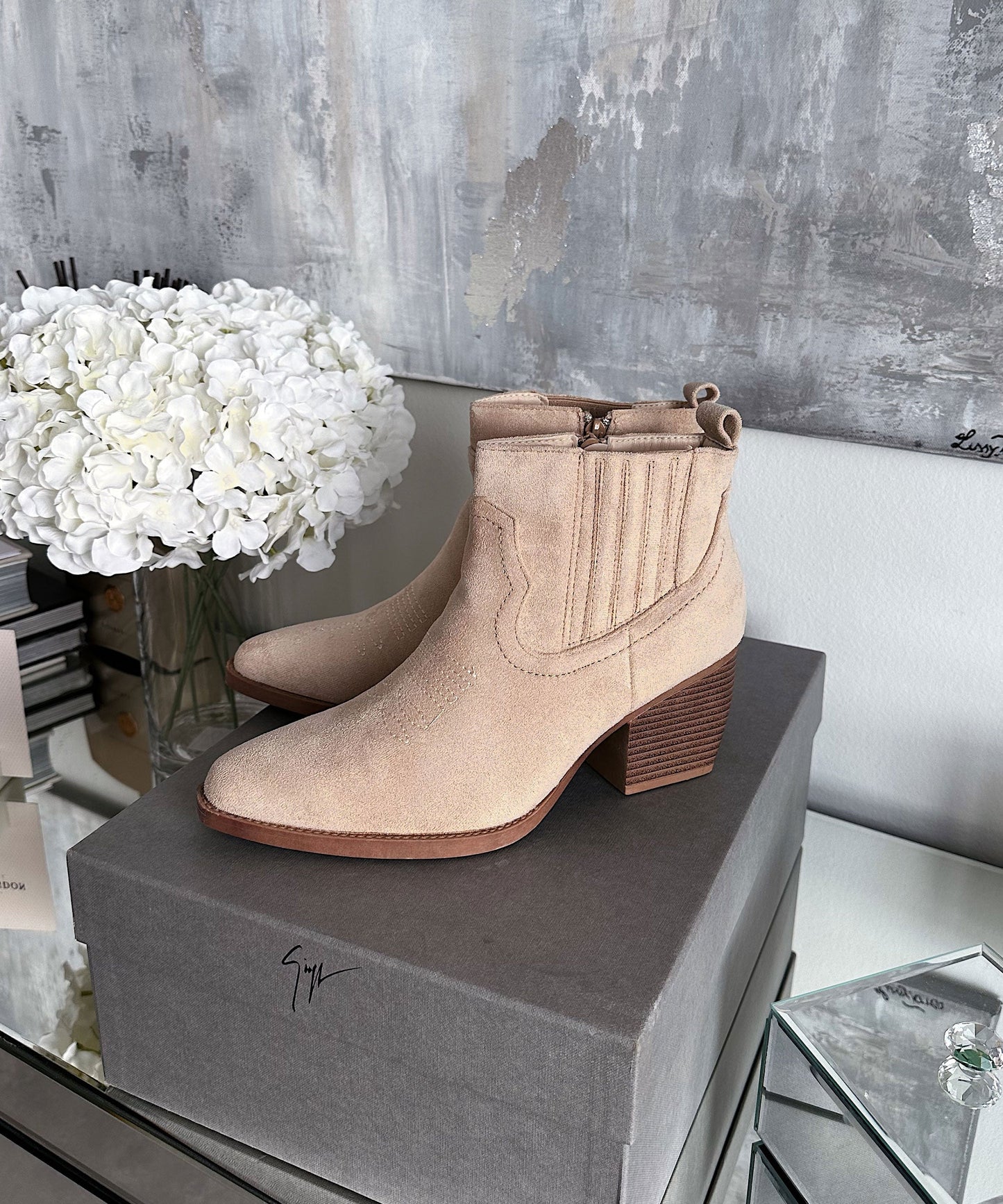 Stiefeletten Allie Beige
