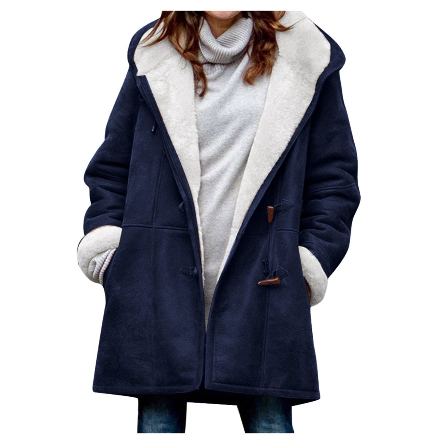 Ingrid | Warme Fleecejacke mit Kapuze für Damen