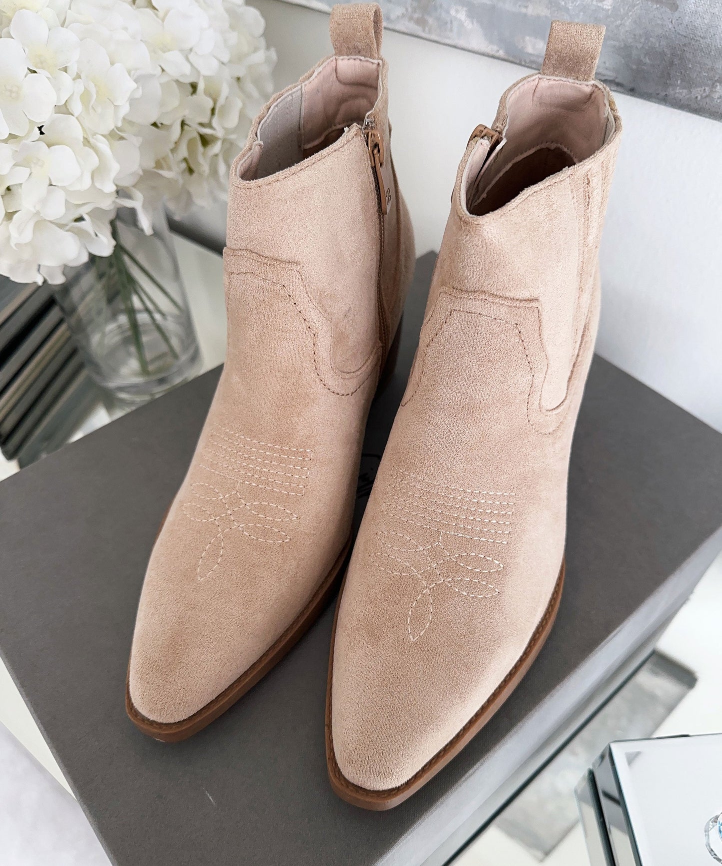 Stiefeletten Allie Beige