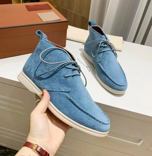 Elegante Herren Desert Boots – Bequeme Wildleder-Stiefeletten mit Schnürung und Gummisohle