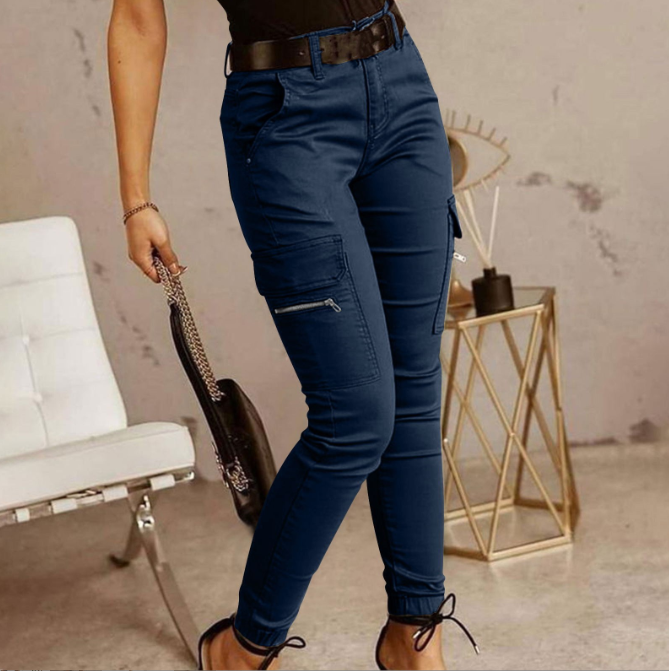 Valerie - pantaloni cargo a vita alta