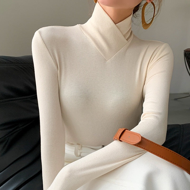 Maglione con collo alto