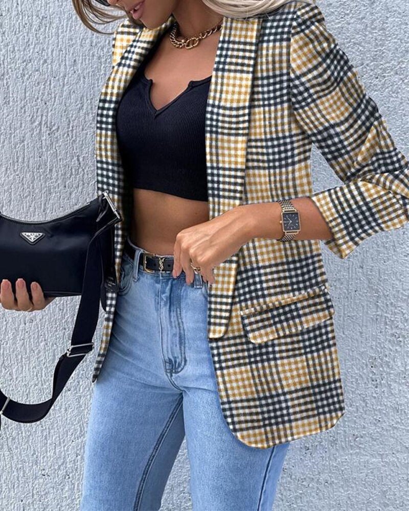 Gwenaëlle Langärmelige schlanke Blazer